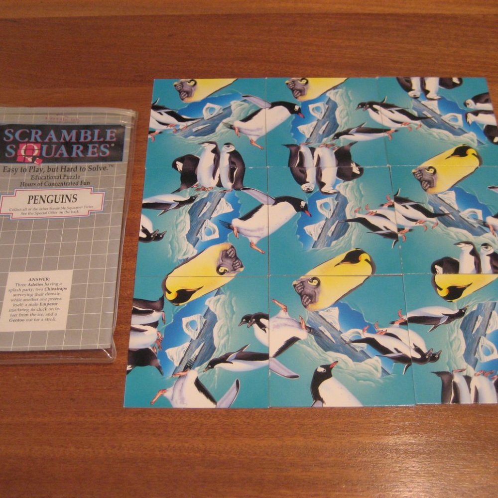 Scramble Squares Educational Cognitive Puzzle brain teasers arctic penguin game - Picture 2 of 2